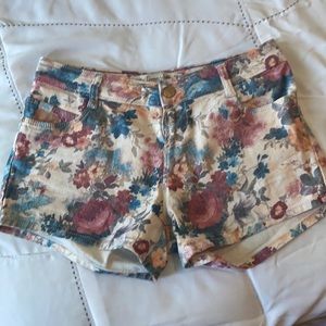Floral Jean Shorts